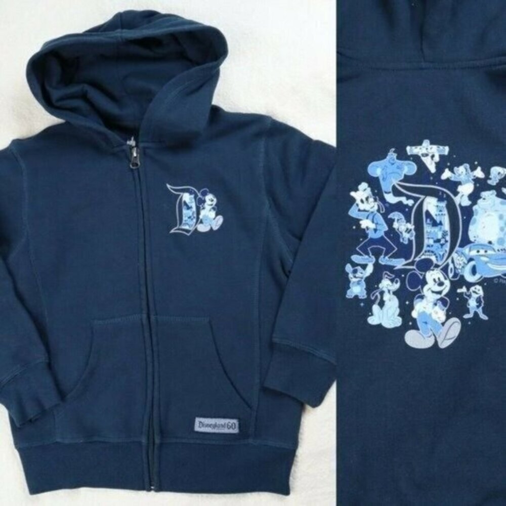 Disney Parks Kids Sweatshirt Size S Zip Hoodie Top Disneyland Pixar Cars Small